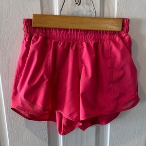 Women's Pink Lululemon Hotty Hot Low Rise Athletic Shorts